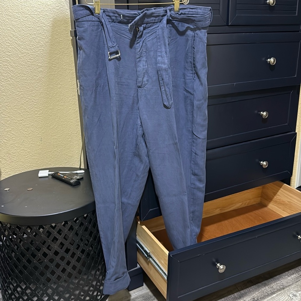 OFFICINE GENERALE MENS TROUSERS SIZE 54 Gray/Blue